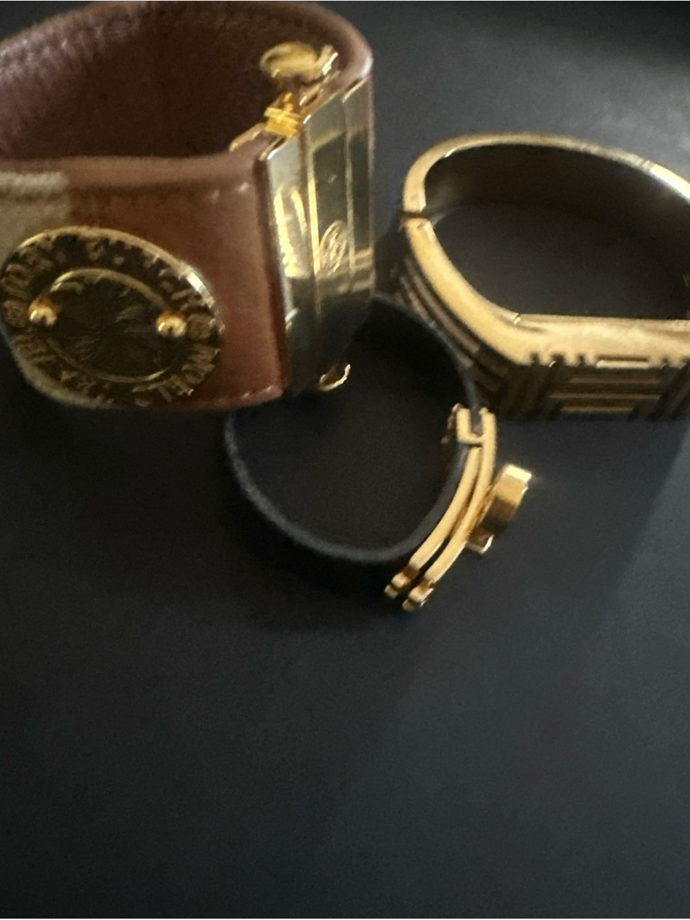 Tory Burch Lot of 3 Bracelets; World Traveler, Turn lock, Fitbit holder